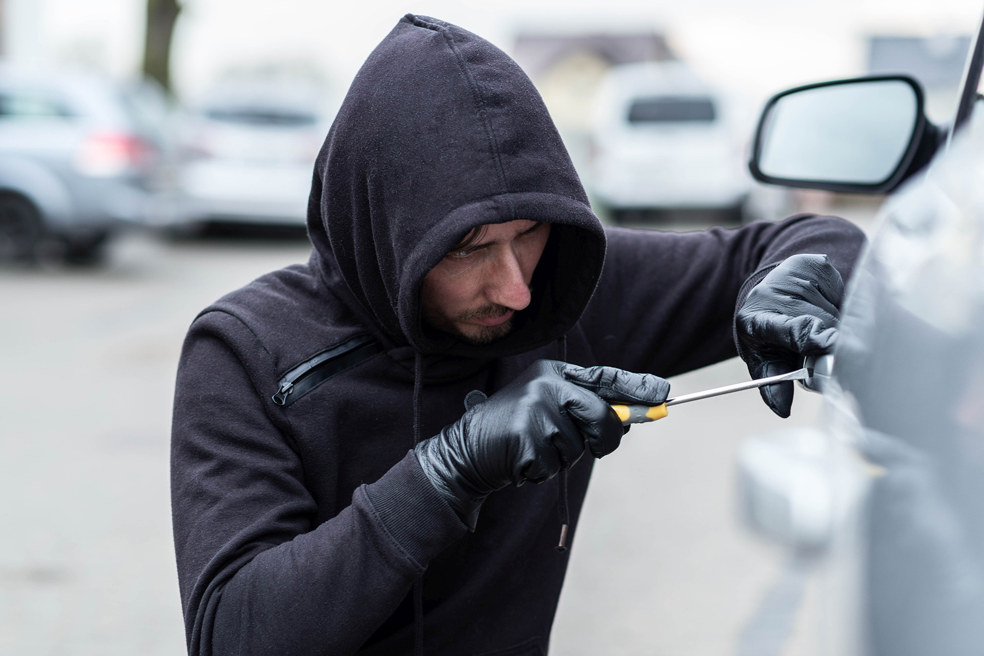 Thief Stealing Car