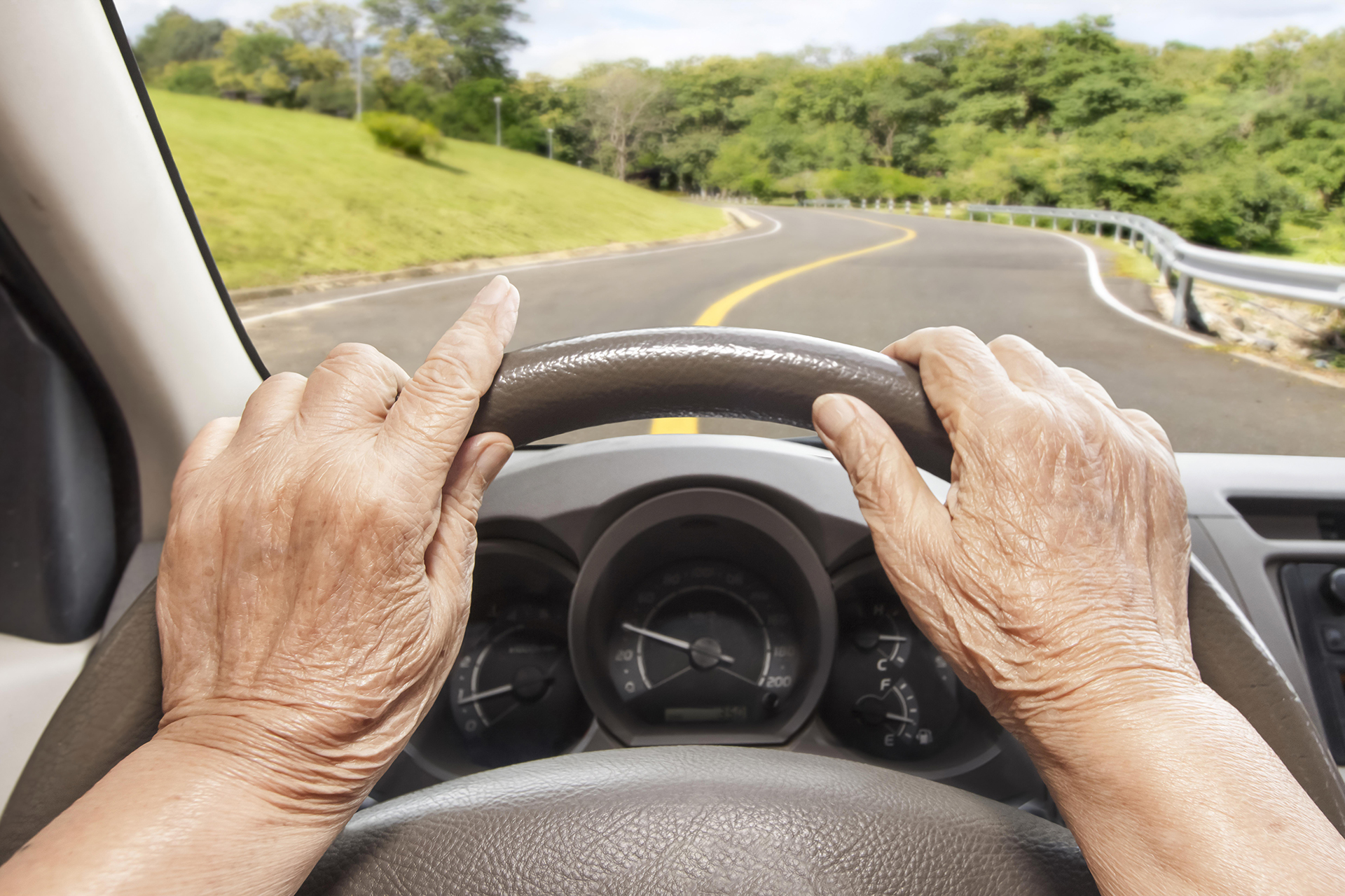 Driving Slowly on Roadway